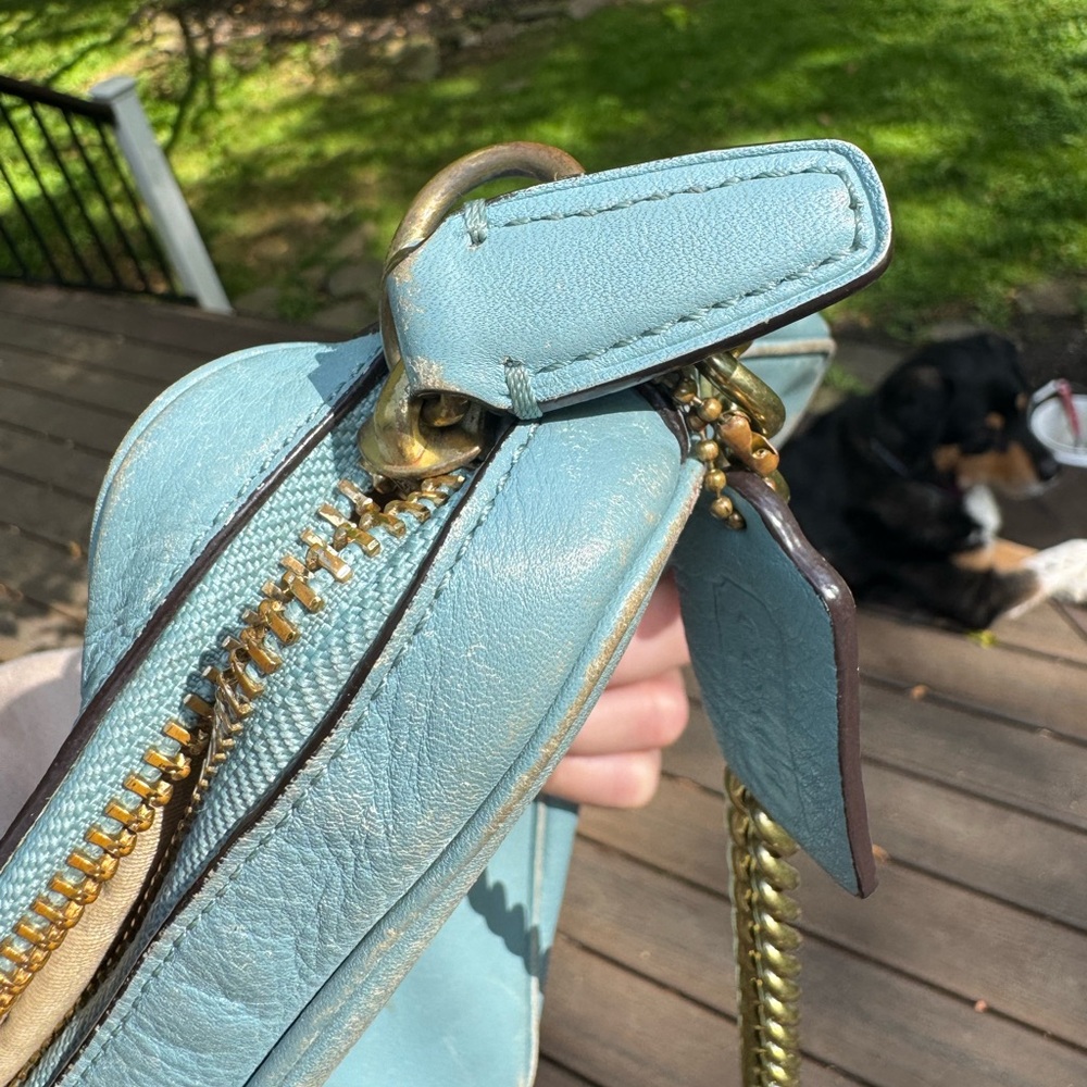Coach Sky Blue Crossbody Bag - Picture 14 of 16